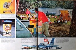 Phillips 66 motor oil family picnics 2 engine plane boat 2 Page VTG Prin... - $16.01 CAD