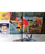 Phillips 66 motor oil family picnics 2 engine plane boat 2 Page VTG Prin... - €10,07 EUR