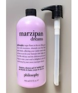 Philosophy Marzipan Dreams Shampoo, Shower Gel &amp; Bubble Bath 32 Oz w/ Pump - $54.57 CAD