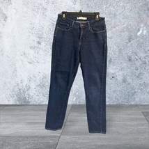Levis Womens Jeans Mid Rise Skinny Dark Wash Stretch Size 10 (29x30) - £17.42 GBP