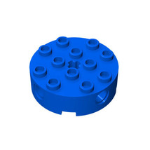 20pcs Part 6222 Brick 4x4 Round with Holes Blue Building Pieces Parts Blocks - $25.05