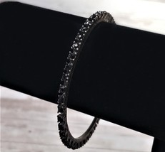 Vintage Bracelet - Dainty Bracelet with Black Gems - £9.47 GBP