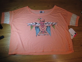 Roxy Juniors Womens S Melon Native T Shirt  24.50 NWT*^ - £5.64 GBP