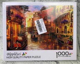 Jigsaw Puzzles for Adults 1000 Piece Cool Classic Venice Canal 14 Plus - $20.19
