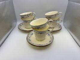 Set of 6 Minton Bone China BELLEMEADE Cups &amp; Saucers - $59.99