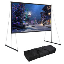 150Inch Portable Projector Screen With Stand 16:9 Detachable Yard Movie ... - $249.15