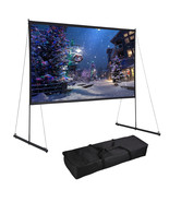 150Inch Portable Projector Screen With Stand 16:9 Detachable Yard Movie ... - £194.79 GBP