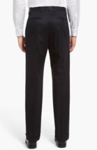 Nordstrom Black Classic Smartcare Pleated Supima Cotton Dress Pants Sz 4... - £35.38 GBP