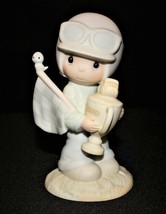 Precious Moments 1984 TRUST IN THE LORD 5&quot; Boy Racer Porcelain Figurine, PM842 - £10.17 GBP