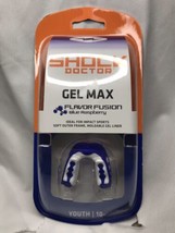 Shock Doctor Gel Max Flavor Fusion Mouth Guard Blue Raspberry Youth Clas... - £10.09 GBP