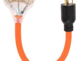Nema L5-30P Male To 3 X 5-15/20R Female With Lighted End, 1.5 Ft. 30 Amp... - $39.97