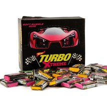 TURBO Xtreme Chewing Gum, Soft Bubble Gum, Sweet Retro Gift 100pcs x 4.5g - $25.30