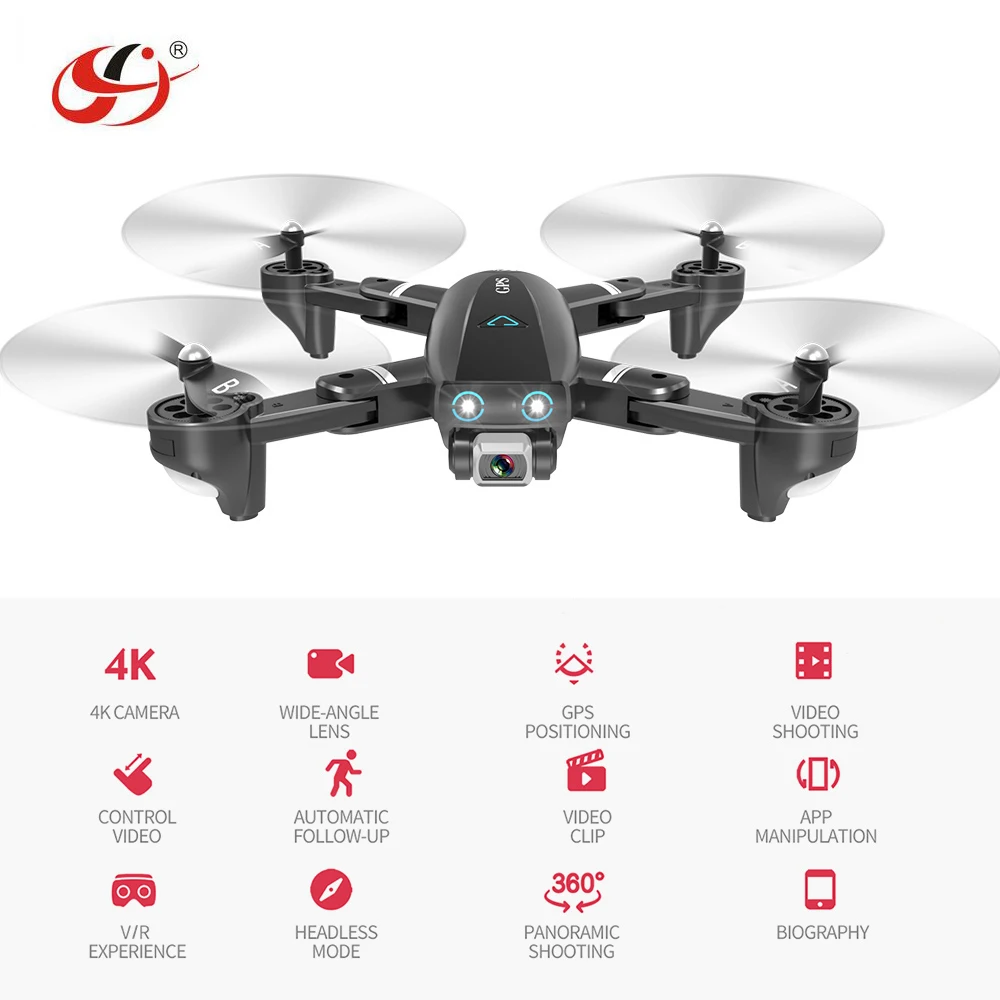 CSJ Foldable Drone GPS with Camera 4K 5G WIFI FPV Drone Way-point Fly Remote - £119.96 GBP+