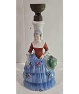 Vintage Porcelain Victorian Figural Lady Lamp Base Part Made in Germany - $26.37 CAD