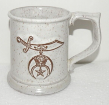 Vtg.Onion River Pottery SHRINERS  Coffee Mug Speckled Stoneware Vermont ... - $24.70