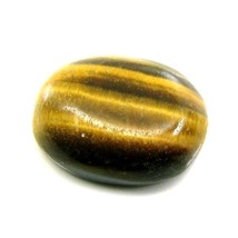 Certified 11.29Ct Natural Tiger Eye Oval Cabochon Gemstone - £13.32 GBP