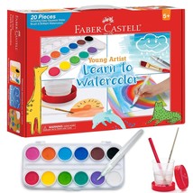 Faber-Castell Young Artist Learn to Watercolor - Watercolor Paint Set fo... - $38.99