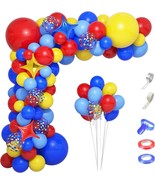 Carnival Circus Balloons Arch Garland Kit 121Pcs Red Blue Yellow Rainbow... - £21.41 GBP