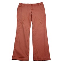 Lee Pants Womens 14 Rust Orange Slim Straight Leg Platinum Label Tailored Chino - £21.63 GBP