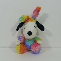 Hallmark Easter Bunny Snoopy 8 inch Plush Stuffed Animal Rainbow Tye Die Dog - £9.86 GBP