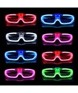 25 Packs LED Glasses Mardi Gras Party Supplies 5 Neon Colors 3 Light Mod... - £38.73 GBP