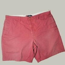 Chaps Mens Ralph Lauren Shorts 42 Oxford Raspberry Flat Front Pockets - $12.95