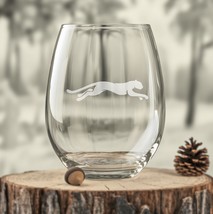 Running Jaguar Etched Glasses - Wine, Champagne, Pint Glasses Shot Glass - $24.99+