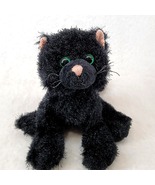 Ganz Webkinz Black Cat Plush HM135 Retired No Code Kitty Stuffed Animal - £6.40 GBP