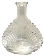 Vintage Retro Clear Glass Bottle Decanter or Vase 70s 80s No Lid 7.75 x 6.5 inch - £19.01 GBP