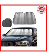 Elevate Your Drive: Universal Windshield Sun Shade + Bonus Window Shades... - $530.50 MXN