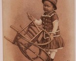 Victorian Trade Card Wringers Sweepers Oil Gas Stoves Girl With Chair VTC 1 - $4.94
