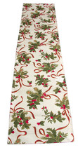 Fete De Noel Collection Christmas Winter Table Runner 16x72 inches - $19.79