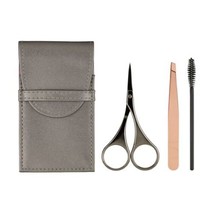 JAPONESQUE Luxe Brow Kit, Rose Gold Slant Tweezers, Beauty Scissors, One Spoolie - £13.36 GBP