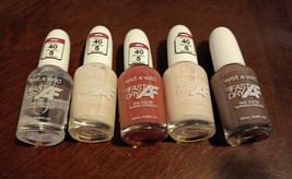 5 NAIL POLISH wet n wild  fast dry See Discription For Colors (Qq14) - £15.50 GBP