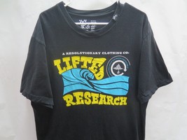 LRG Lifted Research Group T Shirt Sz XL Black VINTAGE Y2K 90s Surf Waves... - $23.70