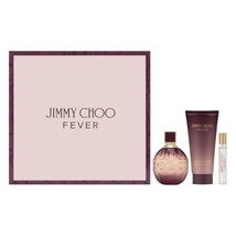 Jimmy Choo Fever for Women 3 Pc Gift Set 3.3.Oz Edp Sp 7.5ml Edp Sp 3.3.... - £62.30 GBP