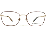 Ellen Tracy Eyeglasses Frames EDINA Brown/Gold Cat Eye Full Wire Rim 51-... - £44.17 GBP