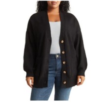 Women&#39;s Plus Size Black Cardigan Sweater SANCTUARY Duster Size 2X Nordstroms - £53.34 GBP