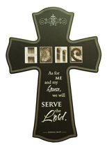 Large Wood Cross -- Jos 24:15 -- Serve the Lord (17&quot; x 12&quot; x 3/4&quot;) - $35.00