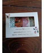 Archer &amp; Olive Decorative Tape - Set Of 4, Adhesive Paper Tape, 15mm - B... - £11.70 GBP