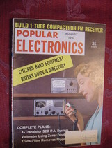 Popular Electronics Magazine August 1961 Citizens Band Equipment Cb Radio - £5.07 GBP