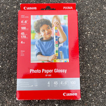 Canon PIXMA Photo Paper Plus Glossy Inkjet Paper 4x6 100 Sheet Pack. GP-502 New - $10.64
