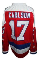 Any Name Number Baltimore Skipjacks Retro Hockey Jersey Red Carlson #17 Any Size image 2