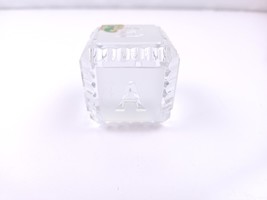 Waterford Crystal Baby Block Alphabet ABC Paper Weight 2&quot;x2&quot; - £27.36 GBP