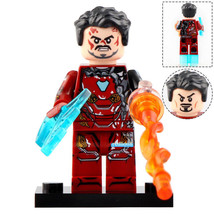 Iron Man Mk 50 (Damaged Suit) Marvel Superhero Lego Compatible Minifigure Bricks - £2.34 GBP