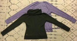 Lot Of 2 LUCY Athletic Fill Zip Jacket Long Sleeve Shirt Green Purple XS... - $29.69