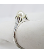 NWT Size 7 Beautiful 925 Sterling Silver Vintage Thailand Pearl Solitair... - $39.23 CAD