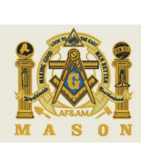 Masonic AFAM 11 inches size digitized filled Embroidery Design Digital D... - €17,17 EUR