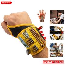 Adjustable Magnetic Wristband with Breathable Design for Tool Organization - $51.43