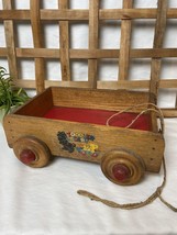 Vintage Wooden Toddler Cart. Right Time Toy By Childhood Interests. - £35.11 GBP